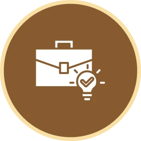 Professional ideas and solutions illustration.