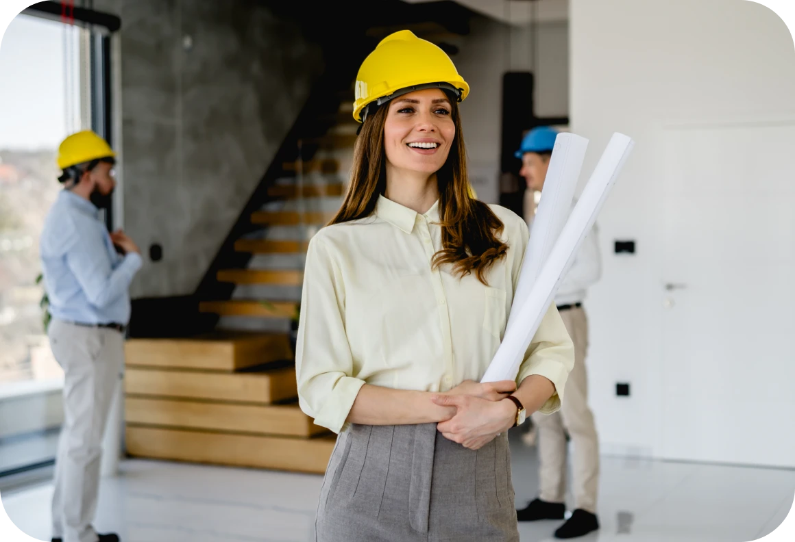 Architect team in modern office